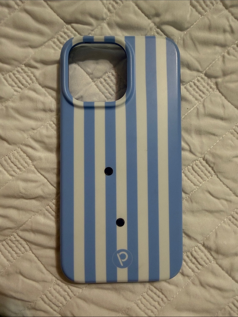 Loopy Case Blue and White Striped Phone Case